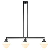 Innovations Lighting 213-BK-G531 - Oxford - 3 Light - 40 inch - Matte Black - Stem Hung - Adjustable Island Light