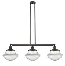 Innovations Lighting 213-OB-G544 - Oxford - 3 Light - 42 inch - Oil Rubbed Bronze - Stem Hung - Adjustable Island Light