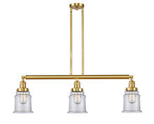 Innovations Lighting 213-SG-G182 - Canton - 3 Light - 39 inch - Satin Gold - Stem Hung - Adjustable Island Light