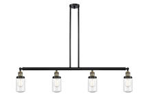 Innovations Lighting 214-BAB-G314 - Dover - 4 Light - 49 inch - Black Antique Brass - Stem Hung - Adjustable Island Light