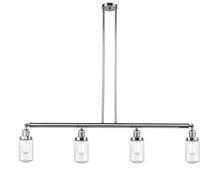 Innovations Lighting 214-PC-G314 - Dover - 4 Light - 49 inch - Polished Chrome - Stem Hung - Adjustable Island Light