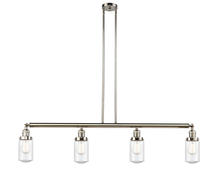 Innovations Lighting 214-PN-G314 - Dover - 4 Light - 49 inch - Polished Nickel - Stem Hung - Adjustable Island Light
