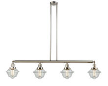 Innovations Lighting 214-PN-G534 - Oxford - 4 Light - 52 inch - Polished Nickel - Stem Hung - Adjustable Island Light