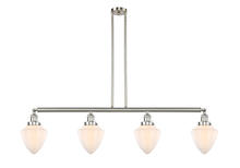 Innovations Lighting 214-SN-G661-7 - Bullet - 4 Light - 50 inch - Brushed Satin Nickel - Stem Hung - Adjustable Island Light
