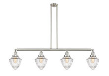 Innovations Lighting 214-SN-G664-7 - Bullet - 4 Light - 50 inch - Brushed Satin Nickel - Stem Hung - Adjustable Island Light