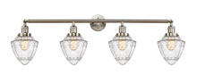 Innovations Lighting 215-SN-G664-7 - Bullet - 4 Light - 46 inch - Brushed Satin Nickel - Adjustable Bath Vanity Light