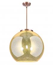 Innovations Lighting 221-3S-AC-G128-18 - Athens - 3 Light - 18 inch - Antique Copper - Cord hung - Pendant