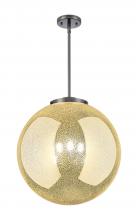 Innovations Lighting 221-3S-BK-G208-18 - Beacon - 3 Light - 18 inch - Matte Black - Cord hung - Pendant