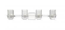 Innovations Lighting 310-4W-PC-CL - Wellfleet - 4 Light - 33 inch - Polished Chrome - Bath Vanity Light