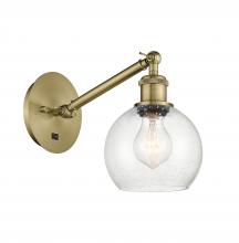 Innovations Lighting 317-1W-AB-G124-6-LED - Athens - 1 Light - 6 inch - Antique Brass - Adjustable Sconce