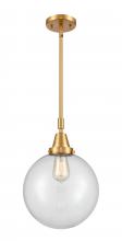 Innovations Lighting 447-1S-SG-G202-10 - Beacon - 1 Light - 10 inch - Satin Gold - Mini Pendant