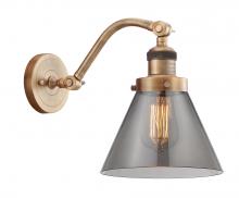Innovations Lighting 515-1W-BB-G43 - Cone - 1 Light - 8 inch - Brushed Brass - Adjustable Sconce