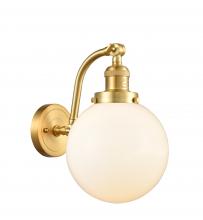 Innovations Lighting 515-1W-SG-G201-8 - Beacon - 1 Light - 8 inch - Satin Gold - Adjustable Sconce