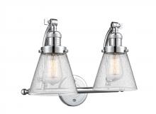 Innovations Lighting 515-2W-PC-G64-LED - Cone - 2 Light - 18 inch - Polished Chrome - Adjustable Bath Vanity Light