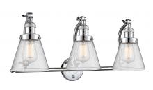 Innovations Lighting 515-3W-PC-G64-LED - Cone - 3 Light - 28 inch - Polished Chrome - Adjustable Bath Vanity Light
