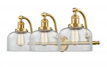 Innovations Lighting 515-3W-SG-G72-LED - Bell - 3 Light - 28 inch - Satin Gold - Adjustable Bath Vanity Light