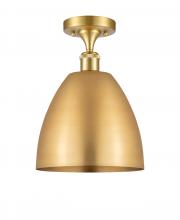 Innovations Lighting 516-1C-SG-MBD-9-SG - Bristol - 1 Light - 9 inch - Satin Gold - Semi-Flush Mount