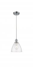 Innovations Lighting 516-1P-PC-GBD-754 - Bristol - 1 Light - 8 inch - Polished Chrome - Cord hung - Mini Pendant