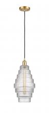 Innovations Lighting 516-1P-SG-G672-8 - Cascade - 1 Light - 8 inch - Satin Gold - Cord hung - Mini Pendant