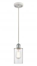 Innovations Lighting 516-1P-WPC-G802-LED - Clymer - 1 Light - 4 inch - White Polished Chrome - Cord hung - Mini Pendant