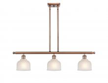 Innovations Lighting 516-3I-AC-G411 - Dayton - 3 Light - 36 inch - Antique Copper - Cord hung - Island Light