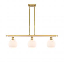 Innovations Lighting 516-3I-SG-G121-6 - Athens - 3 Light - 36 inch - Satin Gold - Cord hung - Island Light