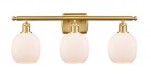 Innovations Lighting 516-3W-SG-G101 - Belfast - 3 Light - 26 inch - Satin Gold - Bath Vanity Light