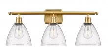 Innovations Lighting 516-3W-SG-GBD-754-LED - Bristol - 3 Light - 28 inch - Satin Gold - Bath Vanity Light