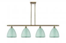 Innovations Lighting 516-4I-AB-MBD-9-SF - Plymouth - 4 Light - 48 inch - Antique Brass - Cord hung - Island Light
