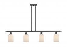 Innovations Lighting 516-4I-BK-G341 - Hadley - 4 Light - 48 inch - Matte Black - Cord hung - Island Light