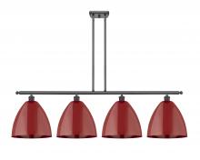 Innovations Lighting 516-4I-BK-MBD-12-RD - Plymouth - 4 Light - 50 inch - Matte Black - Cord hung - Island Light