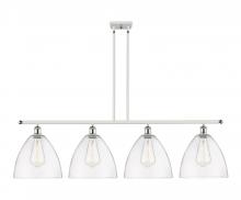 Innovations Lighting 516-4I-WPC-GBD-122 - Bristol - 4 Light - 50 inch - White Polished Chrome - Cord hung - Island Light