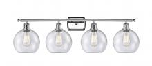 Innovations Lighting 516-4W-PC-G124 - Athens - 4 Light - 38 inch - Polished Chrome - Bath Vanity Light