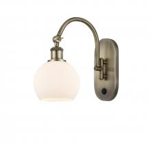Innovations Lighting 518-1W-AB-G121-6-LED - Athens - 1 Light - 6 inch - Antique Brass - Sconce