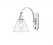 Innovations Lighting 518-1W-WPC-GBD-752 - Bristol - 1 Light - 8 inch - White Polished Chrome - Adjustable Swing Arm