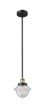 Innovations Lighting 616-1SH-BAB-G534 - Oxford - 1 Light - 7 inch - Black Antique Brass - Cord hung - Mini Pendant