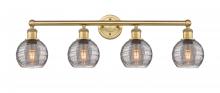 Innovations Lighting 616-4W-BB-G1213-6SM - Athens Deco Swirl - 4 Light - 33 inch - Brushed Brass - Bath Vanity Light