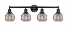 Innovations Lighting 616-4W-OB-G1213-6SM - Athens Deco Swirl - 4 Light - 33 inch - Oil Rubbed Bronze - Bath Vanity Light