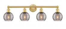 Innovations Lighting 616-4W-SG-G1213-6SM - Athens Deco Swirl - 4 Light - 33 inch - Satin Gold - Bath Vanity Light
