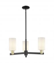 Innovations Lighting 716-3CR-BAB-G801 - Clymer - 3 Light - 26 inch - Black Antique Brass - Stem hung - Flush Mount