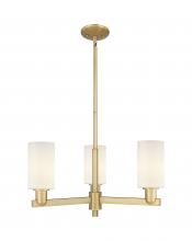 Innovations Lighting 716-3CR-BB-G801 - Clymer - 3 Light - 26 inch - Brushed Brass - Stem hung - Flush Mount