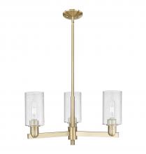 Innovations Lighting 716-3CR-CB-G804 - Clymer - 3 Light - 26 inch - Champagne Bronze - Stem hung - Flush Mount