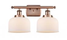 Innovations Lighting 916-2W-AC-G71 - Bell - 2 Light - 18 inch - Antique Copper - Bath Vanity Light