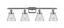 Innovations Lighting 916-4W-PC-G62 - Cone - 4 Light - 36 inch - Polished Chrome - Bath Vanity Light