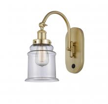 Innovations Lighting 918-1W-SG-G182 - Canton - 1 Light - 7 inch - Satin Gold - Adjustable Swing Arm