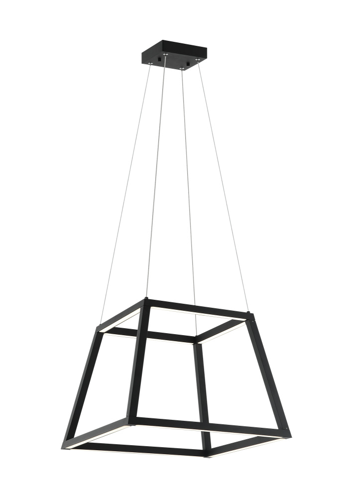 Carlington Matte Black Chandelier