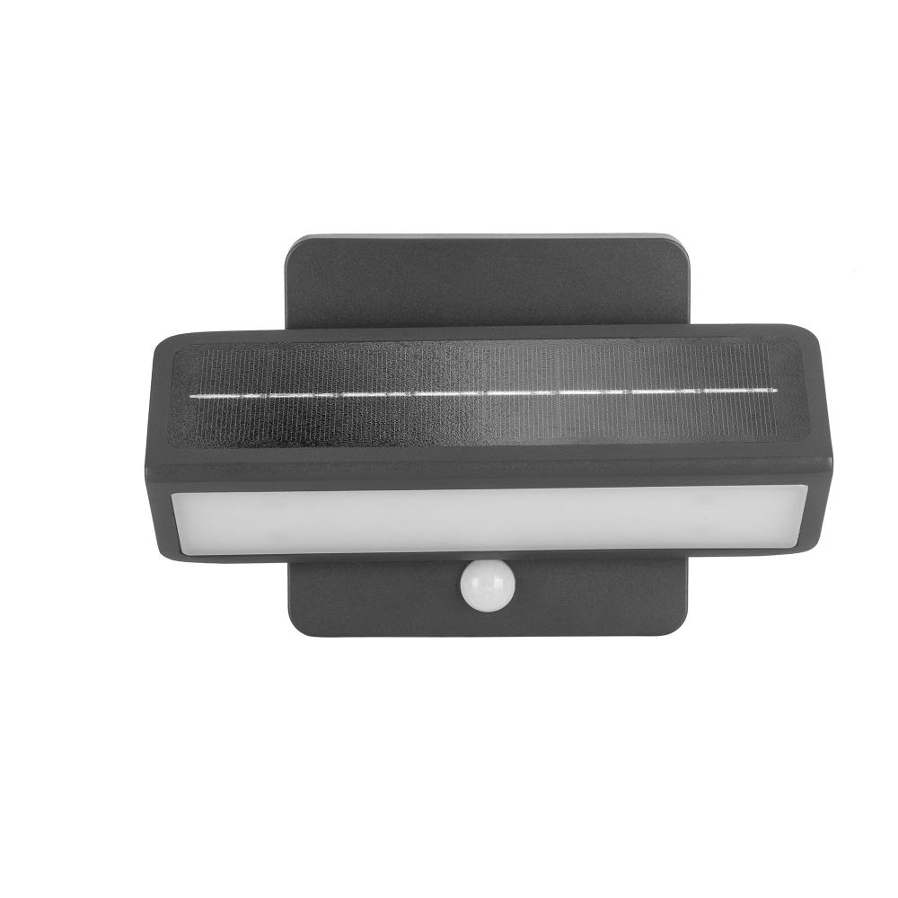 Architectural Solar Wall Accent Light w/Motion Sensor - Black