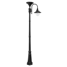 Gama Sonic 109001 - Everest Solar Lamp Post with GS Solar LED Light Bulb - Black Finish