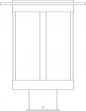 Arroyo Craftsman SAP-9FL-P - 9" Santorini Post Mount
