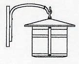 Arroyo Craftsman BB-11RM-S - 11" berkeley wall mount